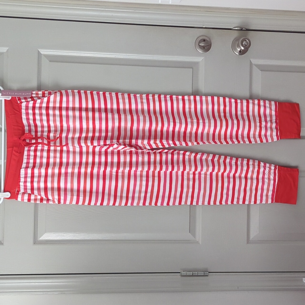 Little Bum Bums Red and White Striped Pants